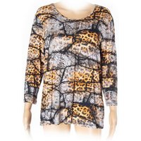 NAVIGAZIONE Langarmshirt Damen Shirt Pullover, Animal-Print von NAVIGAZIONE