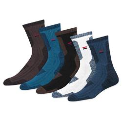 NAVYSPORT 5 Paar Herrensocken Sportsocken aus Baumwolle Unisex Socken, Melange Serie Mehrfarbig, 5er-Pack, EU 38-42 von NAVYSPORT