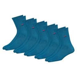 NAVYSPORT Unisex Crew Sportsocken 5er Pack Baumwolle Socken, für Damen Herren. (Blau, 5 Paar, EU 47-49) von NAVYSPORT