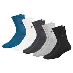 NAVYSPORT Unisex Crew Sportsocken 5er Pack Baumwolle Socken, für Damen Herren. (Mehrfarbig, 5 Paar, EU 35-38) von NAVYSPORT