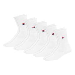 NAVYSPORT Unisex Crew Sportsocken 5er Pack Baumwolle Socken, für Damen Herren. (Weiß, 5 Paar, EU 38-42) von NAVYSPORT