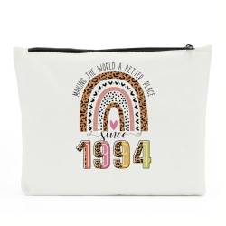 NBIAN Kosmetiktasche zum 30., 40., 50., 55., 60., 65., 70., 75., 80. Geburtstag, Geschenke für Frauen, Freunde, Oma, Kosmetiktasche, Make-up-Tasche, Seit 1994, 10 x 6 inches von NBIAN