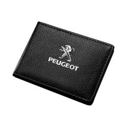 NBVGFGDF Herren Geldbörsen, für Peugeot 3008 4008 107 207 407 408 206 306 307 308 406 806 Herren Bifold Geldbörse Tragbare Kreditkarte Geldbörse Slim Wallet mit RFID Schutz,C von NBVGFGDF