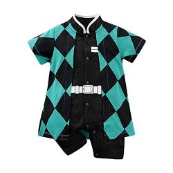 NCTCITY Baby Jungen Mädchen Spielanzug Unisex Bodys Einteiler Overall Neugeborene Strampler Kleinkinder Jumpsuit Anime Cosplay Bodysuit Playwear Onesies mit Druckknopf Luffy Chopper Son Goku von NCTCITY