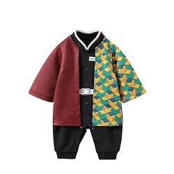 NCTCITY Baby Jungen Mädchen Spielanzug Unisex Bodys Einteiler Overall Neugeborene Strampler Kleinkinder Jumpsuit Anime Cosplay Bodysuit Playwear Onesies mit Druckknopf Luffy Chopper Son Goku von NCTCITY