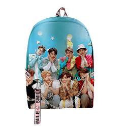 NCTCITY Rucksack Student Daypack Schultasche Geschenkwaren Laptoptasche Bookbag Reise Schule Canvas Bags HONGJOONG SEONGHWA Yunho YEOSANG SAN MINGI WOOYOUNG JONGHO von NCTCITY