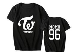 Unisex KPOP Twice Tops Kurzärmelig T-Shirt Sommer Kurzarm Tee Shirts Sana Momo Mina Dahyun Tzuyu for Fans von NCTCITY