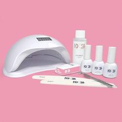 Soak Off Shellac Starter Set - 21+ Tage Perfekte Nägel - Vegan, Einfach Entfernbar - Inkl. allem Zubehör zum sofort loslegen (Starter Set, Starter Set) von ND24 NailDesign