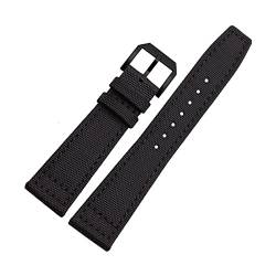 NDJQY 20 mm Uhrenarmbänder für IWC Piloten, Portugiesisch, Portofino, Nylon-Leinen, Uhrenarmbänder, Grün, Blau, Grau, Schwarz, 21 mm, Achat von NDJQY