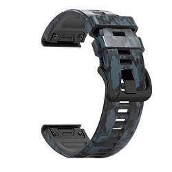 NDJQY 22 x 26 mm Sport-Silikon-Lederarmband für Garmin Fenix 7 7X 5 5X Plus 6 6X Pro 3HR MK2 Armbänder Smartwatch, 22mm For Epix, Achat von NDJQY