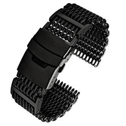 NDJQY Für iWC-Armband, Mesh-Edelstahl, 20 mm, 22 mm, 316L Edelstahl-Armband für Oma-Armband, Milan-Band, 22 mm, Achat von NDJQY
