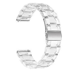 NDJQY Transparentes Armband für Garmin Forerunner 245/645/158/Venu/Venu SQ/Vivoactive 3, Harz-Armband, Universal 20mm Widt, Achat von NDJQY