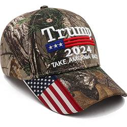 NDLBS Trump Hat Präsident Donald Trump 2020 Hut Keep America Tolle Stickerei MAGA USA Verstellbare Baseballkappe für Männer Frauen - Blau - Einheitsgröße von NDLBS