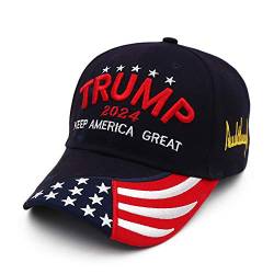 NDLBS Trump Hat Präsident Donald Trump 2020 Hut Keep America Tolle Stickerei MAGA USA Verstellbare Baseballkappe für Männer Frauen - - Einheitsgröße von NDLBS