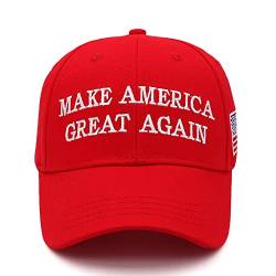 Trump 2024 Save America Again Hut Donald Trump 2024 MAGA Keep America Great USA Baseball Cap Trump Geschenke für Trump-Fans, T3-maga-rot, 7-7 5/8 von NDLBS