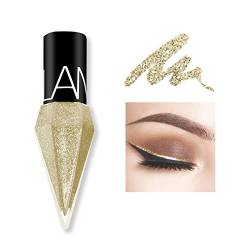 Shiny Professional Eyeliner Eye Liners Pigment Silber Schwarz Gold 5 Farbe Liquid Glitzer Lidschatten Kosmetik Make-up von NEFLUM