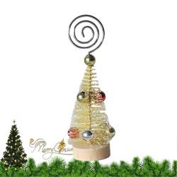 Weihnachtsbaum-Notizhalter - Foto-Memo-Halter mit Holzsockel - Kreative Geschenke für Couchtisch, Nachttisch, Esstisch, Arbeitstisch, Computertisch, Schlafsaal von NEFLUM