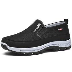 NELLN CNA Trop Schuhe for Herren, Asupwell Wanderschuhe Herren, CNA-Trop Herren Orthopädische Schuhe Sport CNA Trop Schuhe for Herren (Color : Black, Size : 45 EU) von NELLN