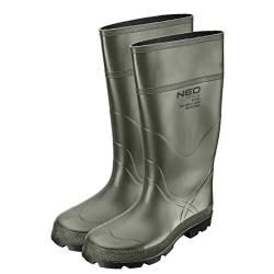 NEO TOOLS Unisex-Erwachsene Langschaft Gummistiefel - Herren Gummistiefel Komfort - Herren Stiefel - Rutschfest, weite Passform, wasser- und schlammundurchlässig - Größe 40-47 von NEO TOOLS