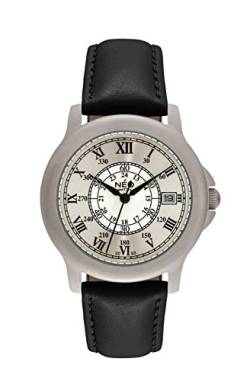 NEO watch Damen-Armbanduhr, schwarzes Lederarmband, N5-016 von NEO watch