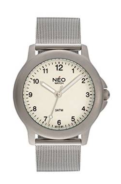 NEO watch N5-010 Herren-Armbanduhr, silberfarbenes Edelstahl-Armband von NEO watch