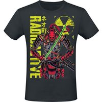 NEOMACHI - Gaming T-Shirt - SAMURAI - S bis XXL - für Männer - Größe L - schwarz  - EMP exklusives Merchandise! von NEOMACHI