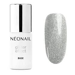 NEONAIL UV Nagellack Base Coat Gel UV Glitter Effect Base Silver Shine 7,2 ml NEONAIL Unterlack Für Nägel UV Lack Gel Nägel NEONAIL Modeling Base von NÉONAIL