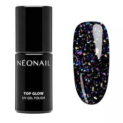 NEONAIL UV Nagellack Top Coat Gel UV Top Glow Polaris 7,2 ml NEONAIL Überlack Für Nägel UV Lack Glitter Gel Nägel Nageldesign von NÉONAIL