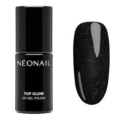 NEONAIL UV Nagellack Top Coat Gel UV Top Glow Silber 7,2 ml NEONAIL Überlack Für Nägel UV Lack Glitter Gel Nägel Nageldesign von NÉONAIL