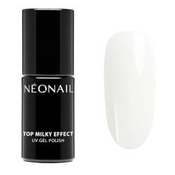 NEONAIL UV Nagellack Top Coat Gel UV Top Milky Effect Creamy 7,2 ml NEONAIL Überlack Für Nägel UV Lack Gel Nägel Nageldesign von NÉONAIL