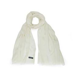 NEOVAT: 100% Modal mit einfarbigem Schal für Damen und Herren, leichter Schal, Schal für alle Jahreszeiten, Elfenbein, 70.1" L×27.2" W von NEOVAT