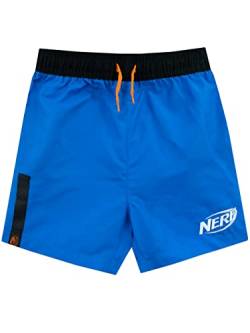 NERF Badehose | Badeshorts Jungen | Badehosen Jungs Mit Wasserreaktivem Merkmal Blau 116 von NERF