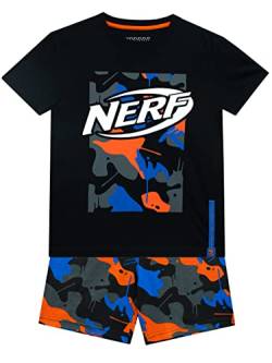 NERF Jungen T-Shirt und Shorts Set Kinder Camouflage Outfit Mehrfarbig 146 von NERF