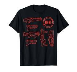 Nerf Blasters Retro Schematic Textbook Outlines T-Shirt von NERF