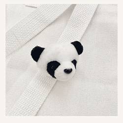 Damen Brosche Elegant Panda Brosche Plüsch Bag Zubehör Pin Paar Abzeichen Student Männer und Frauen Dekoration Schmuck Geschenk Nette Puppe Damen Brosche Elegant Vintage (Size : A) von NESPIQ