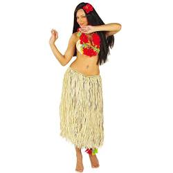 NET TOYS Hawaii Bastrock Hula Rock beige 78 cm Aloha Bast Rock Karibik Hularock Hawaiirock von NET TOYS