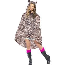 NET TOYS Leoparden Kostüm Damen Leopardenkostüm Poncho Party-Poncho Karneval-Poncho von NET TOYS