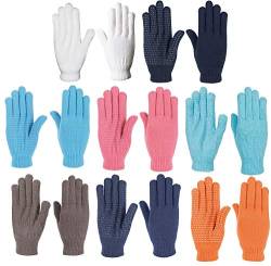 NETPROSHOP Damen Magic Handschuhe mit Gumminoppen Weich und Elastisch Einheitsgröße, Farbe:Weiss von NETPROSHOP