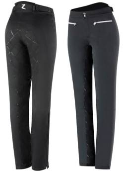 NETPROSHOP Winter Reithose Damen Pants Vollbesatz Silikon Grip warmes Futter Gr.34-44, Damengroesse:36, Farbe:Schwarz von NETPROSHOP