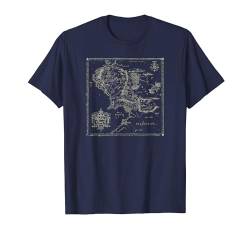 The Lord of the Rings Map of Middle Earth T-Shirt von NEW LINE CINEMA
