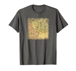 The Lord of the Rings Middle Earth Map T-Shirt von NEW LINE CINEMA