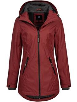 NEW VIEW Damen Regenjacke Lia mit Kapuze L60238FC dunkelrot (rhubarb) XL von NEW VIEW