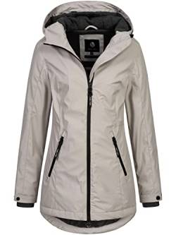 NEW VIEW Damen Regenjacke Lia mit Kapuze L60238FC kitt L von NEW VIEW