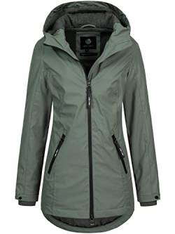 NEW VIEW Damen Regenjacke Lia mit Kapuze L60238FC rauchblau (skmoe blue) L von NEW VIEW