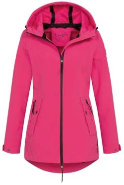 NEW VIEW Damen Softshelljacke L60340FC00 Funktionsjacke mit Kapuze wasserdicht Pink (Raspberry Sorbet) XL von NEW VIEW