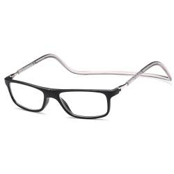 NEW VISION Lesebrille, Magnet Lesebrille, Bequem Magnetverschluss Vorne, Leicht Lesebrillen NV2904, Lesehilfe für Damen Herren (Schwarz, 1, x) von NEW VISION