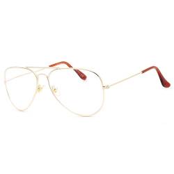 NEWVISION® Lesebrille Lesehilfe für Herren Damen,Unisex Vintage Pilotenbrille Metall Brille,Retro Brillenfassungen,Pilotenbrille Karneval Damen (NV8132 Gold, 1, multiplier_x) von NEW VISION