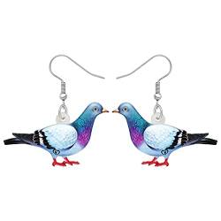 NEWEI Acryl Taube Vogel Ohrringe Dangle Schmuck für Frauen Mädchen Charm Geschenk (Taube A) von NEWEI