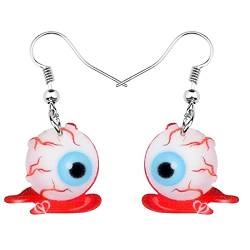 NEWEI Halloween Horrible Augapfel Ohrringe Halloween Schmuck Für Frauen Mädchen Geschenk Charms (Blut) von NEWEI