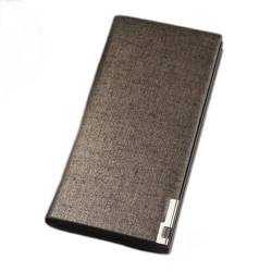 NEWNAN Herrenbrieftaschen Herren Lange Geldbörse Gold Clutch Bag Herren Clutch PU Leder Geldbörse Herren Business Wallet Münze (Farbe: A, Größe: Einheitsgröße) von NEWNAN